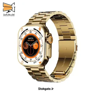 ساعت هوشمند ویسمی X32 Ultra3 بند فلزی طلایی